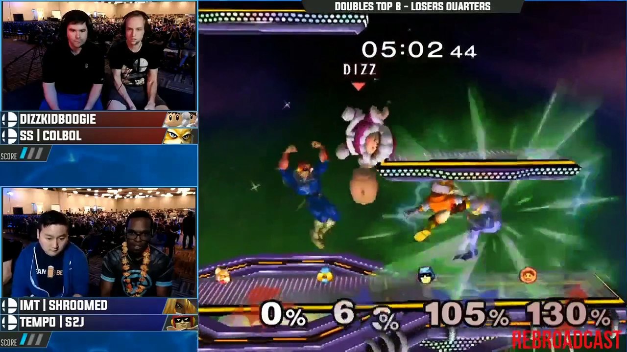 Super Smash Bros: S2J stomps Shroomed to save the 2v1