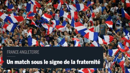 Démonstrations de fraterntié lors du match France-Angleterre