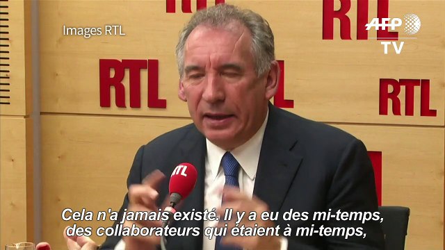 Bayrou: il n'a jamais existé d'emplois fictifs au MoDem