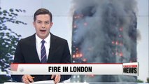 Huge fire engulfs residential building in London with casualties still unknown