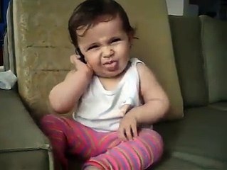 Baby Talking On Phone
