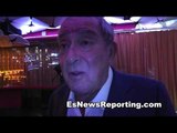bob arum on manny vs algieri and pacquiao not passing the ball on court - esnews boxing