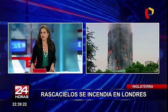 Incendio consume complejo residencial en Londres