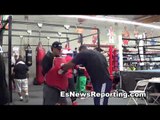 cuban boxing star mike perez working out in oxnard - EsNews boxing