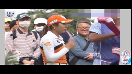 2位T発進イボミ 藤田光里2016フジサンケイレディス初日▼なかなか見られないシーンも