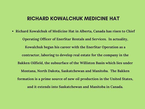 Richard Kowalchuk of Medicine Hat Wears Multiple Entrepreneurial Hats