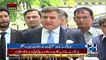 PMLN Daniyal Aziz Lashes Out At Imran Khan Outside SC - 14th June 2017