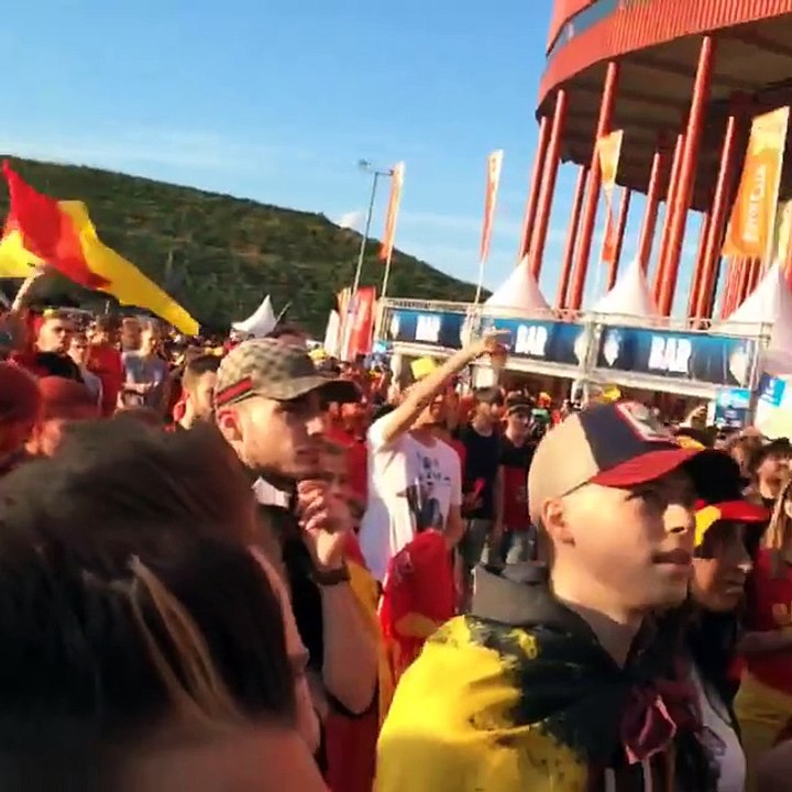 SPOTTED! En plus des fans des Belgian Red Devils, il y a aussi un clan de bons Highlanders!