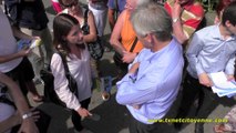 Quand D.Dord (LR) rencontre Typhanie Degois (Macron) sur le marché d'Aix les Bains