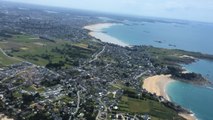 En hélicoptère au-dessus du pays de Saint-Malo