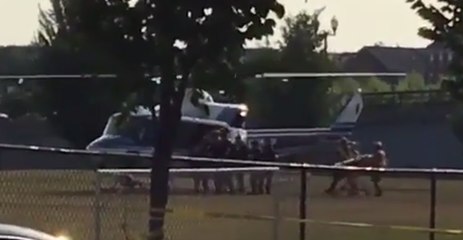 Medevac Chopper Leaves Scene of Shooting at Congressional Baseball Practice