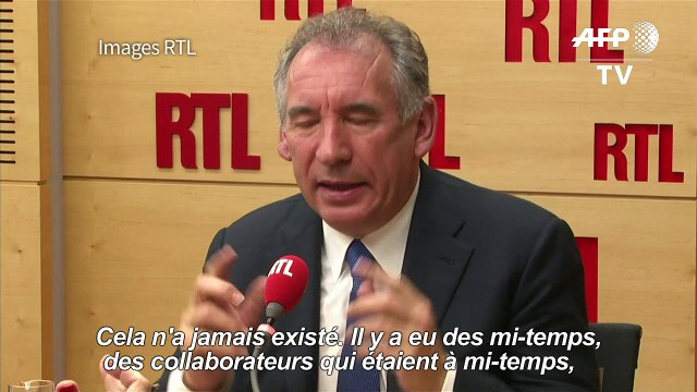 Bayrou: il n'a jamais existé d'emplois fictifs au MoDem