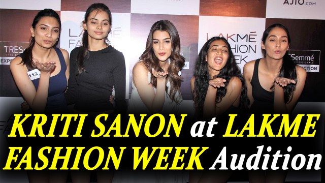 Kriti Sanon at Lakme Fahion Week Audition; Watch Video | FilmiBeat