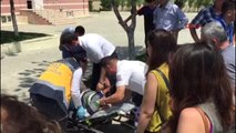 Çerkezköy Kontrolden Çıkan Otomobil Bedensel Engelliye Çarptı