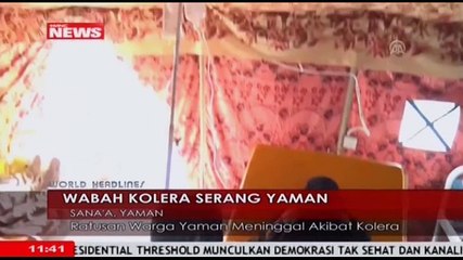 Wabah Penyakit Kolera Serang Yaman