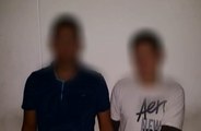 Dos sujetos fueron detenido presuntamente por asaltar una camioneta