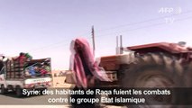 Syrie: des habitants de Raqa continuent à fuir les combats