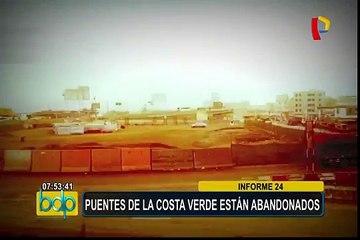 Puentes de la Costa Verde están inconclusos y abandonados