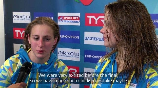 European Diving Championships Kyiv - Valeriia LIULKO, Sofiia LYSKUN (UKR) - Bronze medalists of Synchronised Platform