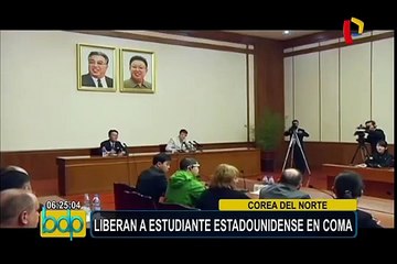 Corea del Norte: liberan a estudiante estadounidense en estado de coma