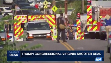 i24NEWS DESK | Trump: congressional Virginia shooter dead | Wednesday, June 14th 2017