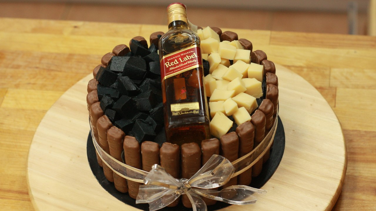 Pijany tort dla dorosłych, Johnnie Walker cake, od 18 lat !