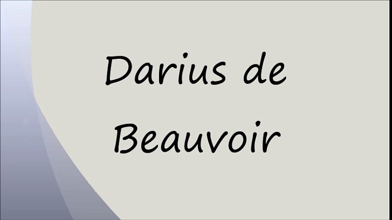 Darius de Beauvoir - 14/06/2017