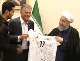 دیدار تیم ملی فوتبال با حسن روحانی پس از صعود به جام‌جهانی