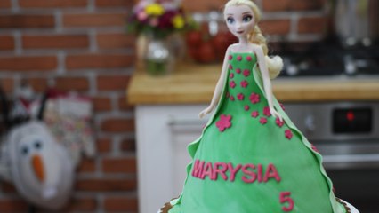 Wiosenna Elsa, Frozen Nowa Edycja, Tort Lalka, Spring Elsa Cake