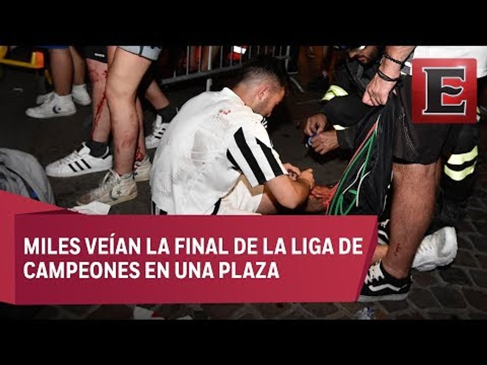 Cientos de fanáticos de la Juventus heridos en Turín en una estampida