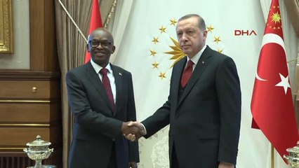Erdoğan Brundi Dış Ilişkiler ve Uluslararası Işbirliği Bakanı Alaın Aıme Nyamıtwe'yi Kabul Etti