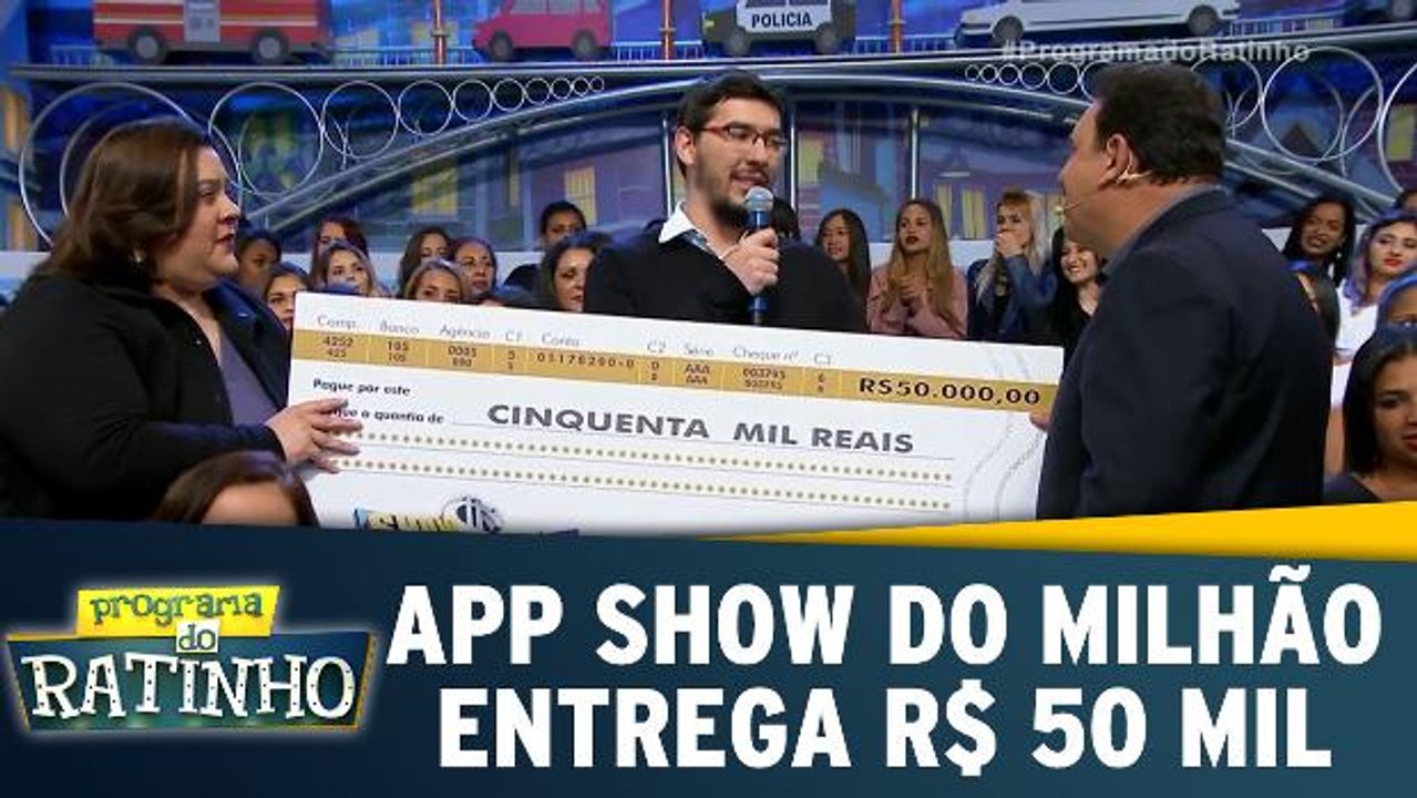 APP do Show do Milhão entrega 50 mil reais