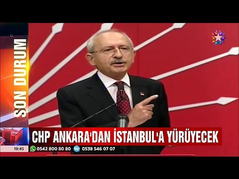 Cumhuriyet Halk Partisi Ankara'dan İstanbul'a Adalet yürüyüşü başlatıyor