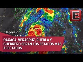 Depresión tropical 2-E causará lluvias en la costa sur del Pacífico mexicano