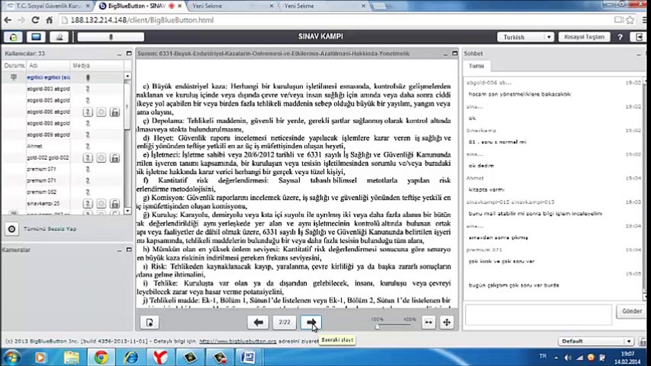 BÜYÜK ENDÜSTRİYEL KAZALARIN ÖNLENMESİ VE ETKİLERİNİN  AZALTILMASI HAKKINDA YÖNETMELİK