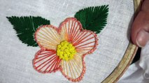 Hand Embroidery: Hand Stitch: Button Stitch Flower