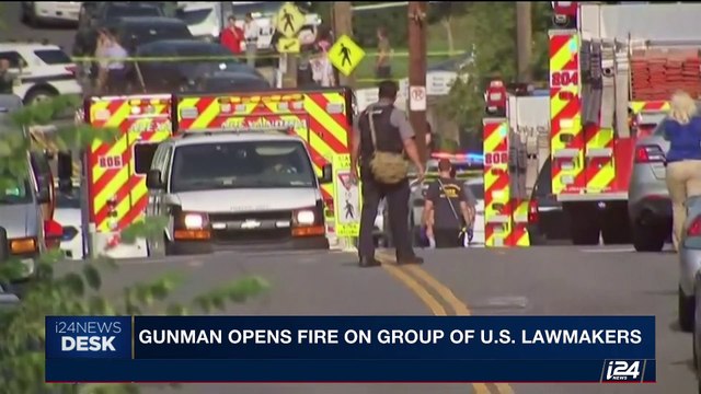 i24NEWS DESK | Gunman shot Gop Congressman, killed by police | Wednesday, June 14th 2017