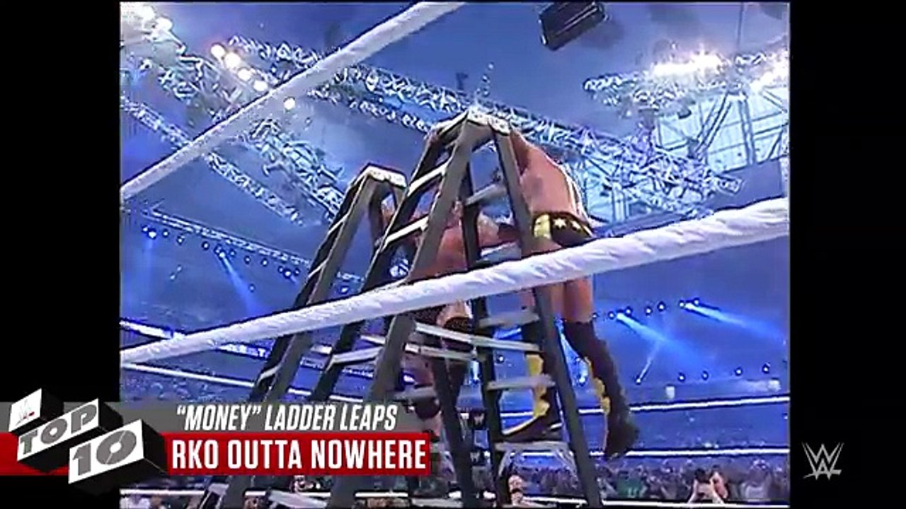 Money in the Bank ladder leaps- WWE Top 10 - dailymotion