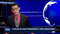 i24NEWS DESK | 3 dead in San Francisco ups shooting | Wednesday, June 14th 2017