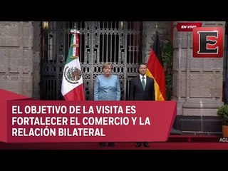 EPN recibe en Palacio Nacional a Angela Merkel