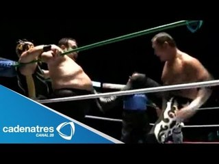 Super Porky, Ángel de Oro y Rey Cometa vs. Olímpico, Morphosis y Okumura 27/07/13