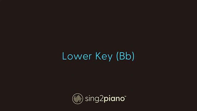 Somewhere Over The Rainbow (Lower Piano Karaoke) Ariana Grande