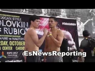 el dorado reyes weigh in and faceoff EsNews boxing