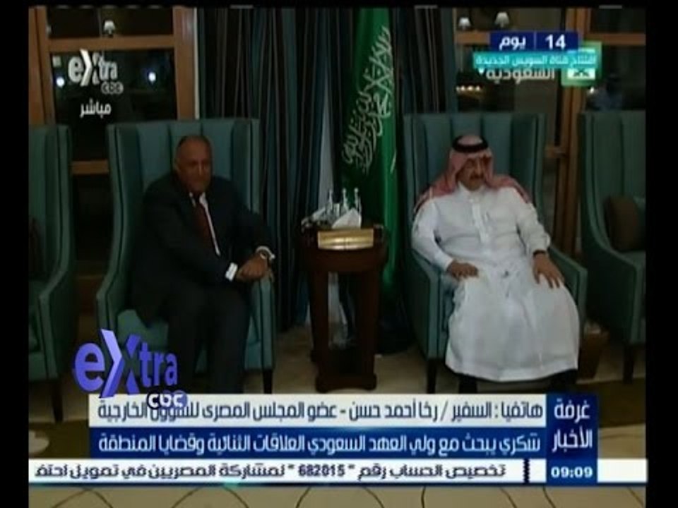 #غرفة_الأخبار | شكري يبحث مع ولي العهد السعودي العلاقات الثنائية وقضايا المنطقة