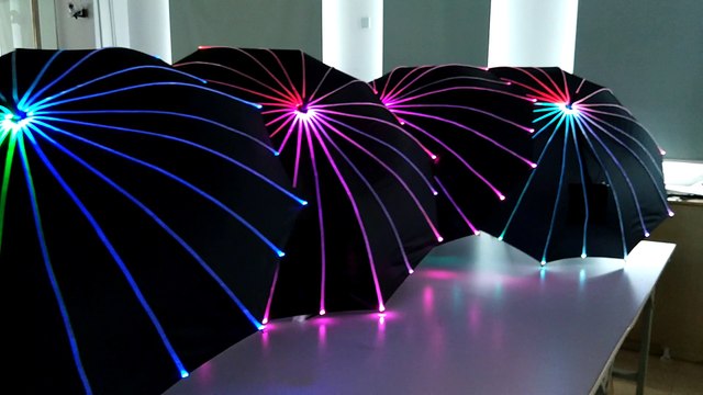 LED Light up Fiber Optic umbrella