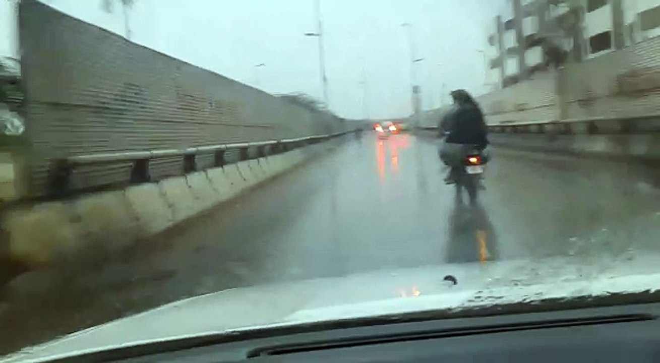 Safari Park Bridge - Raining | Karachi | Sindh | Pakistan | January 2017
