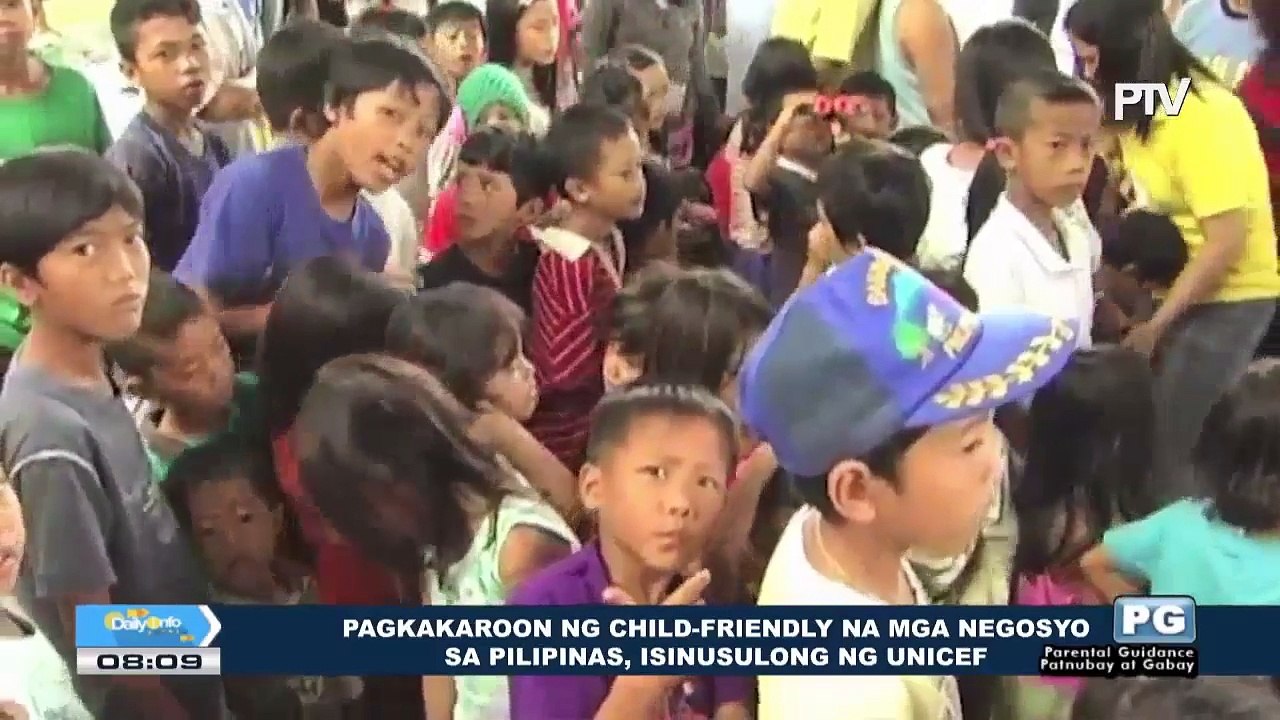 Pagkakaroon ng child-friendly na mga negosyo sa Pilipinas, isinusulong ng UNICEF