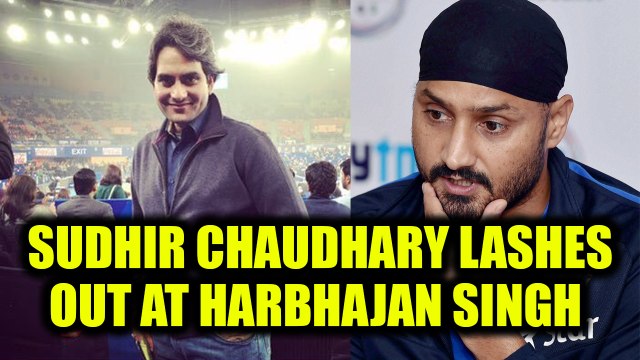 ICC Champions trophy : Harbhajan Singh slammed by Sudhir Chaudhary | Oneindia News