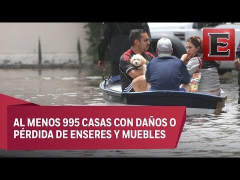 Severas inundaciones en Tlalpan y Coyoacán por intensas lluvias