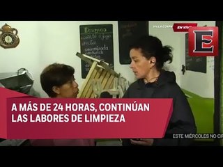 Detalles de las inundaciones en Villa Coapa